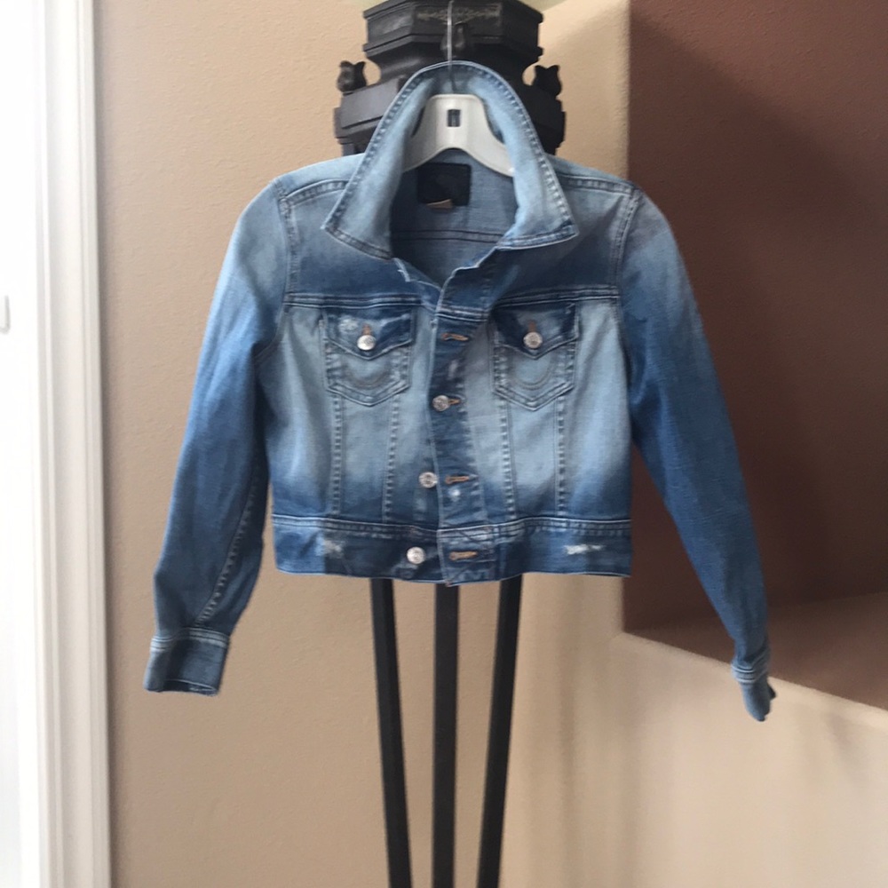 Super cute True Religion short jeans jacket